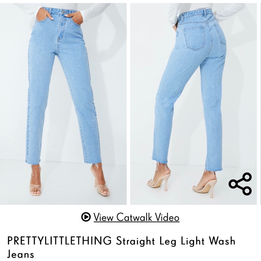 Straight leg jeans